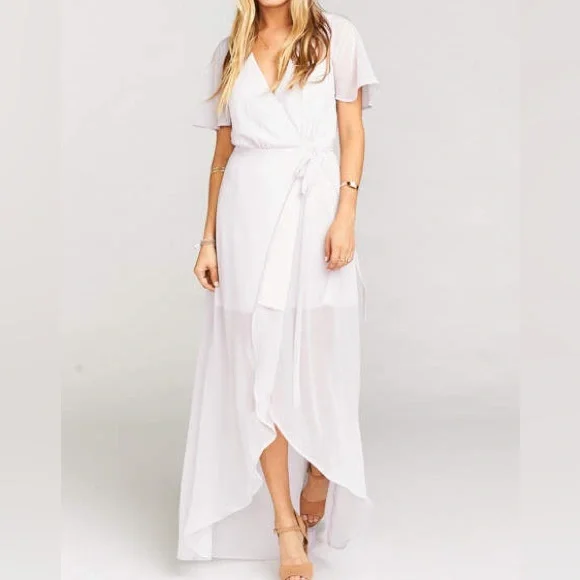 Show me your mumu NWT Sophia wrap dress in soft lavender size small - Picture 2 of 7